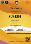 SUS1501 Assignment 2 Semester 1 2026 Due 16 March 2026