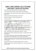 BLOCK 5 - EXAM 1 CONTENT &lpar;- UIZ 1&rpar; &vert; TOP SCORES MADE SIMPLE &vert; TRUSTED TEST SOLUTIONS&excl;