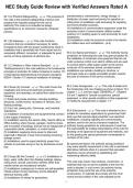 NEC Study Guide Review with Verified Answers Rated A