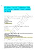 ATLS Post Test&period; MCQ Questions With 100&percnt; Correct Answers Latest Versions Top Rated 