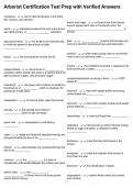 Arborist Certification Test Prep with Verified Answers
