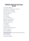 2026&sol;2027 Wall Street Prep Exam Review