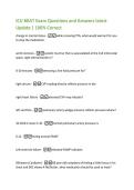 ICU BKAT Exam Questions and Answers latest  Update &vert; 100&percnt; Correct  