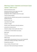 Med Surg 1 Exam 1 Questions and Answers latest  Update &vert; 100&percnt; Correct  