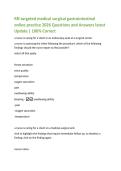 RN targeted medical surgical gastrointestinal  online practice 2026 Questions and Answers latest  Update &vert; 100&percnt; Correct 