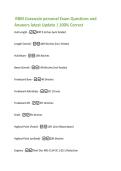 RBM Coxswain personal Exam Questions and  Answers latest Update &vert; 100&percnt; Correct  