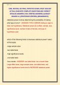 CNSL 503&sol;CNSL 503 FINAL STATISTICS EXAM LATEST 2026-2027  ACTUAL EXAM WITH COMPLETE QUESTIONS AND CORRECT  DETAILED ANSWERS &lpar;100&percnt; VERIFIED ANSWERS&rpar; &vert;ALREADY  GRADED A&plus;&vert; &vert;&vert;PROFESSOR VERIFIED&vert;&vert; &vert;&vert;BRANDNEW&excl;&excl;&excl;&vert;&vert;