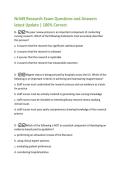 Nr449 Research Exam Questions and Answers  latest Update &vert; 100&percnt; Correct  