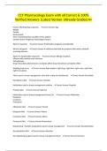 CCT Pharmacology Exam with all Correct & 100&percnt; Verified Answers &vert;Latest Version &vert;Already Graded A&plus;