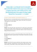 PEDIATRIC GAS PHARYNGITIS SHADOW HEALTH FOCUSED EXAM Actual Exam 2026&sol;2027 Complete Questions and Verified Answers with Detailed Rationales Prescription Writing Sophia Hadad Pass Guaranteed - A&plus; Graded
