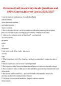 Firearms Final Exam &ndash; Study Guide Questions with 100&percnt; Correct Answers&comma; Latest 2026&sol;2027 &ndash; Complete Certification Review