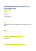 Alabama OTPC Study Cards Exam Questions and Answers &lpar;Latest 2026&rpar;