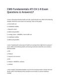 CMS Fundamentals ATI CH 1-9 Exam Questions & Answers
