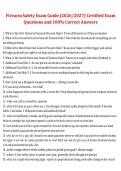 Firearm Safety Exam Guide &ndash; Certified Exam Questions with 100&percnt; Correct Answers 2026&sol;2027 &ndash; Complete Certification Study Material