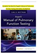 Test Bank for Ruppel's Manual of Pulmonary Function Testing 12th Edition &lpar;Mottram&comma; 2026&rpar;&comma; All Chapters&period;