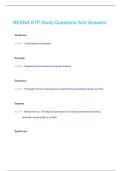 RESNA ATP Study Questions And Answers