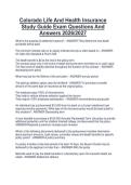 Colorado Life And Health Insurance Study Guide Exam Questions And Answers 2026&sol;2027