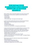 NURS 346 Exam 2 EXAM ELABORATIONS LATEST UPDATED VERSION 100&percnt; GUARANTEED &lpar;GRADED A&plus;&rpar;