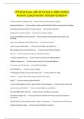 CCT Final Exam with all Correct & 100&percnt; Verified Answers &vert;Latest Version &vert;Already Graded A&plus;