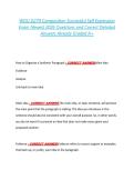WGU D270 Composition Successful Self Expression  Exam Newest 2026 Questions and Correct Detailed  Answers Already Graded A&plus; WGU D270 Composition Successful Self Expression  Exam Newest 2026 Questions and Correct Detailed  Answers Already Graded A&plus; 