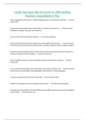 Cardio Tech quiz with all Correct & 100&percnt; Verified Answers &vert;Guaranteed to Pass