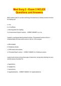 Med Surg 2 - Exam 2 NCLEX Questions and Answers