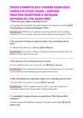 TEXAS COSMETOLOGY LICENSE EXAM 2026 &vert; COMPLETE STUDY GUIDE &vert; VERIFIED PRACTICE QUESTIONS & DETAILED RATIONALES &vert; PSI EXAM PREP