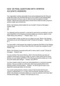 NOS 120 FINAL QUESTIONS WITH VERIFIED ACCURATE ANSWERS