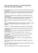 NOS 120 FINAL CHAP SOL 6-10 QUESTIONS WITH VERIFIED ACCURATE ANSWERS
