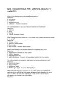 NOS 120 QUESTIONS WITH VERIFIED ACCURATE ANSWERS