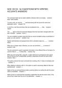 NOS 120 CH&period; 1& 2 QUESTIONS WITH VERIFIED ACCURATE ANSWERS