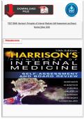 TEST BANK Harrison's Principles of Internal Medicine Self-Assessment and Board Review&vert;&vert;New 2026