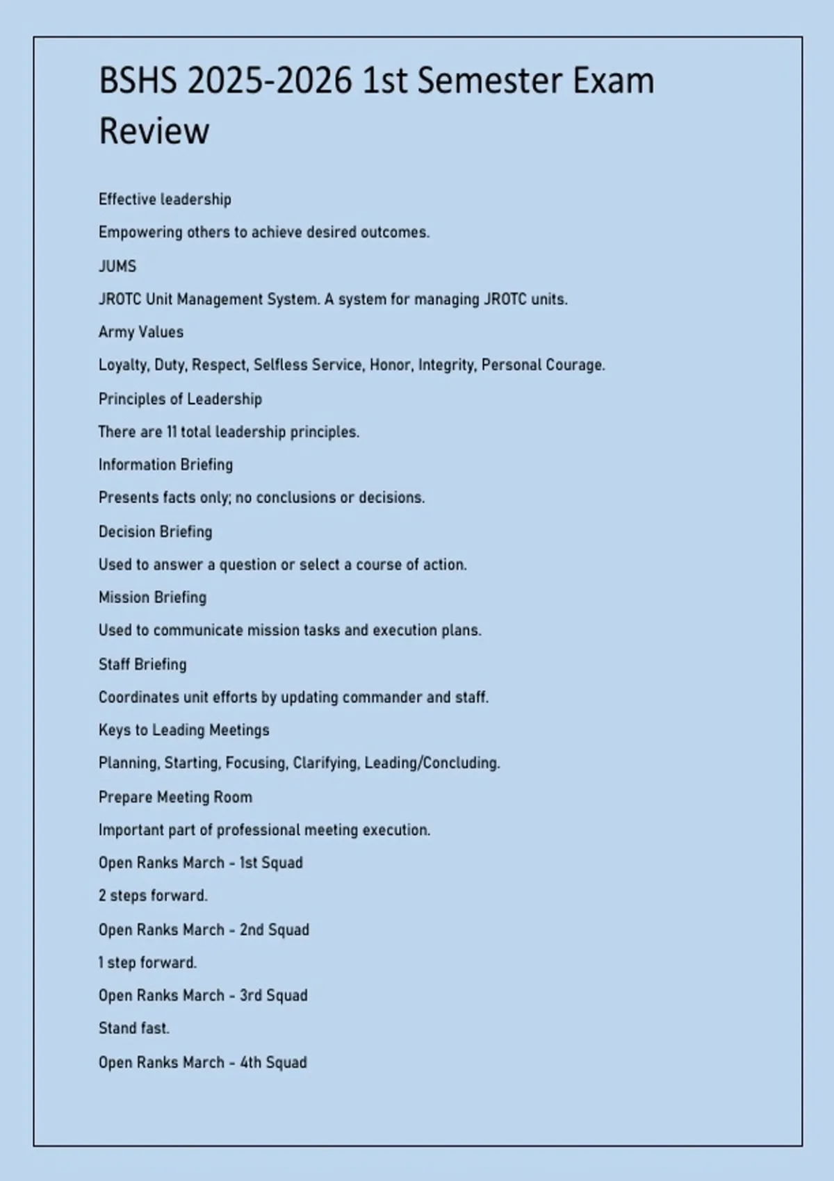 Bshs Questionnaire.pdf BSHS st Semester Exam Review - BSHS - Stuvia US