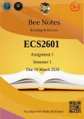 ECS2601 Assignment 1 Semester 1 2026 Due 19 March 2026