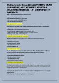 BLS Instructor Exam &lpar;2025&rpar; &lpar;TESTING EXAM  QUESTIONS&rpar; AND VERIFIED ANSWERS  &lpar;MULTIPLE CHOICES&rpar; &vert;&vert;A&plus; GRADED &vert;100&percnt;  CORRECT&excl;&excl; 