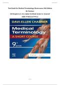 Test Bank For Medical Terminology Shortcourse 9th Edition By Chabner &vert; All Chapters &lpar;1-21&rpar; &vert; Q&As Verified&vert; Grade A&plus; Assured &vert; ISBN 9780323479912