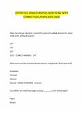 ORTHOTICS EXAM EXAMPLES QUESTIONS WITH CORRECT SOLUTIONS 2O25-2026