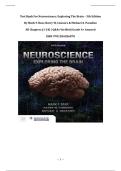 Test Bank For Neuroscience&colon; Exploring The Brain &ndash; 5th Edition By Mark F&period; Bear&comma; Barry W&period; Connors & Michael A&period; Paradiso &vert; All Chapters &lpar;1-24&rpar; &vert; Q&As Verified&vert; Grade A&plus; Assured &vert; ISBN 9781284286878