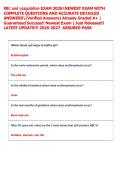 RBC and coagulation EXAM 2026NEWEST EXAM WITH  COMPLETE QUESTIONS AND ACCURATE DETAILED  ANSWERS&lpar;Verified Answers&rpar; Already Graded A&plus; &vert;  Guaranteed Success&excl;&excl; Newest Exam &vert; Just Released&excl;&excl;  LATEST UPDATE&excl;&excl;&excl; 2026-2027  ASSURED PASS  