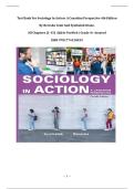 Test Bank For Sociology In Action&colon; A Canadian Perspective 4th Edition By Bereska Tami And Symbaluk Diane &vert; All Chapters &lpar;1-15&rpar; &vert; Q&As Verified &vert; Grade A&plus; Assured &vert;ISBN 9781774128435