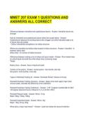 MMET 207 EXAM 1 QUESTIONS AND ANSWERS ALL CORRECT 