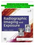 Radiographic Imaging and Exposure &lpar;6th Edition&rpar; by Terri L&period; Fauber &ndash; Complete Test Bank