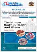 Test Bank For  The Human Body in Health and Illness 8th Edition by Barbara  Herlihy &vert;&vert; ISBN&colon; 9780443124440 &vert;&vert; All Chapters Complete  &lpar;Verified Answers&rpar; &vert;&vert; Latest Update 2026 -2027