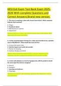 HESI Exit Exam Test Bank Exam 2025 2026 With complete Questions and  Correct Answers&vert; Brand new version&period; 