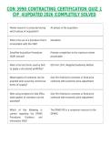 PACKAGE DEAL FOR THE CON 3990 CERTIFICATION QUESTIONS&vert;UPDATED 2026 &vert;COMPLETE