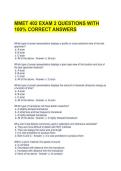 MMET 402 EXAM 2 QUESTIONS WITH 100&percnt; CORRECT ANSWERS 