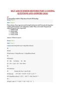 MGT 6203 SUMMER MIDTERM PART 2 CODING QUESTIONS AND ANSWERS &lpar;2026&rpar;
