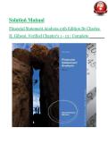 Financial Statement Analysis &lpar;13th Edition&rpar; &ndash; Charles H&period; Gibson &ndash; Verified Chapters 1&ndash;13 &ndash; Complete Solution Manual