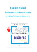 Foundations of Business &lpar;7th Edition&rpar; &ndash; William M&period; Pride &ndash; Chapters 1&ndash;47 &ndash; Complete Solution Manual
