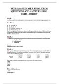 MGT 6203 SUMMER FINAL EXAM QUESTIONS AND ANSWERS &lpar;2026&rpar;&comma; MGT 6203 SUMMER MIDTERM PART 2 CODING QUESTIONS AND ANSWERS &lpar;2026&rpar; & MGT 6203 MIDTERM &ndash; SOLUTION KEY THEORY QUESTIONS AND ANSWERS &sol; 100&percnt; VERIFIED SOLUTION &sol; 2026